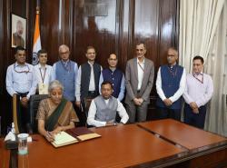 Briefing by Secretaries to Hon'ble Finance Minister after assuming charge