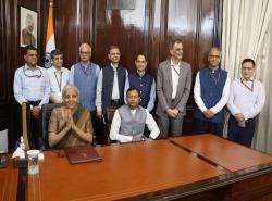 Briefing by Secretaries to Hon'ble Finance Minister after assuming charge