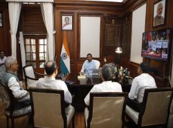 Briefing by Secretaries to Hon'ble Minister of State for Finance after assuming charge